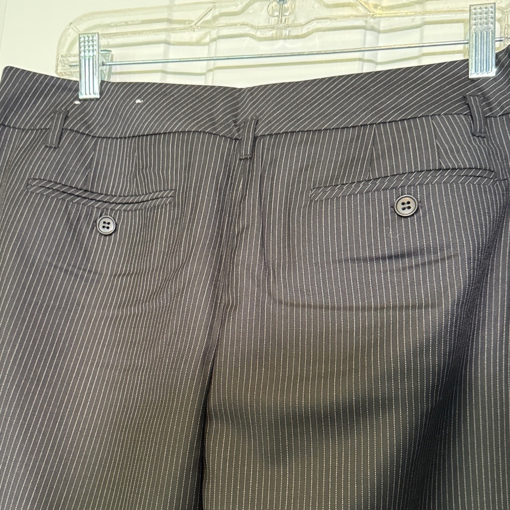 LOFT Black Pinstripe Trousers - Picture 3 of 5